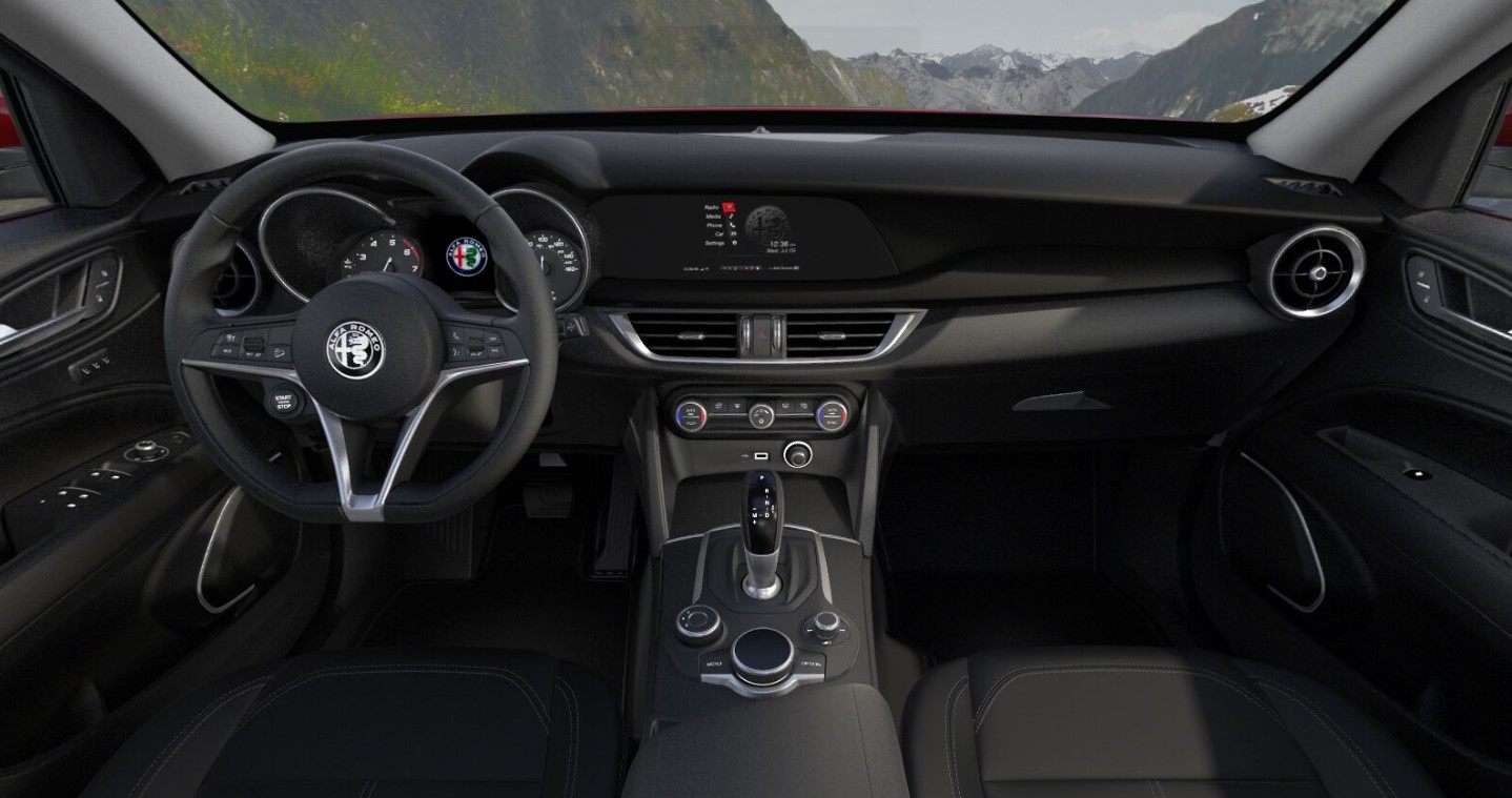 2019 Alfa Romeo Stelvio Sport AWD Black Interior